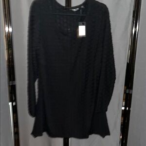 Chic Black Women's Tunic Top